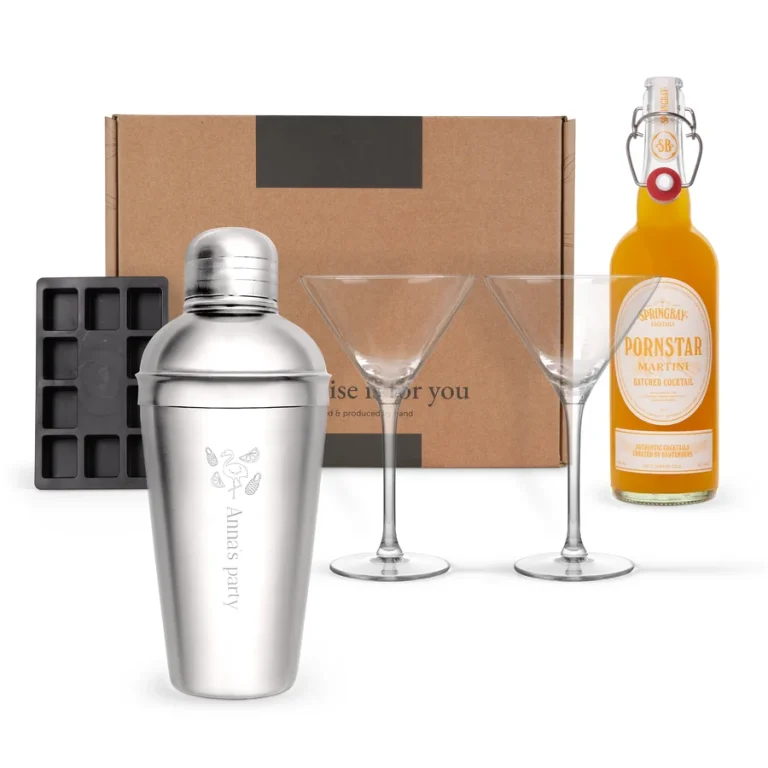 Cadeau voor haar. Pornstar martini cocktailset